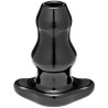 Perfect Fit Double Tunnel Plug Noir Medium 9.5 x5.2 cm 